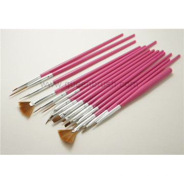 Wholesale Cheap Nail Tools 15PCS Plastic Nail Paint Brushes